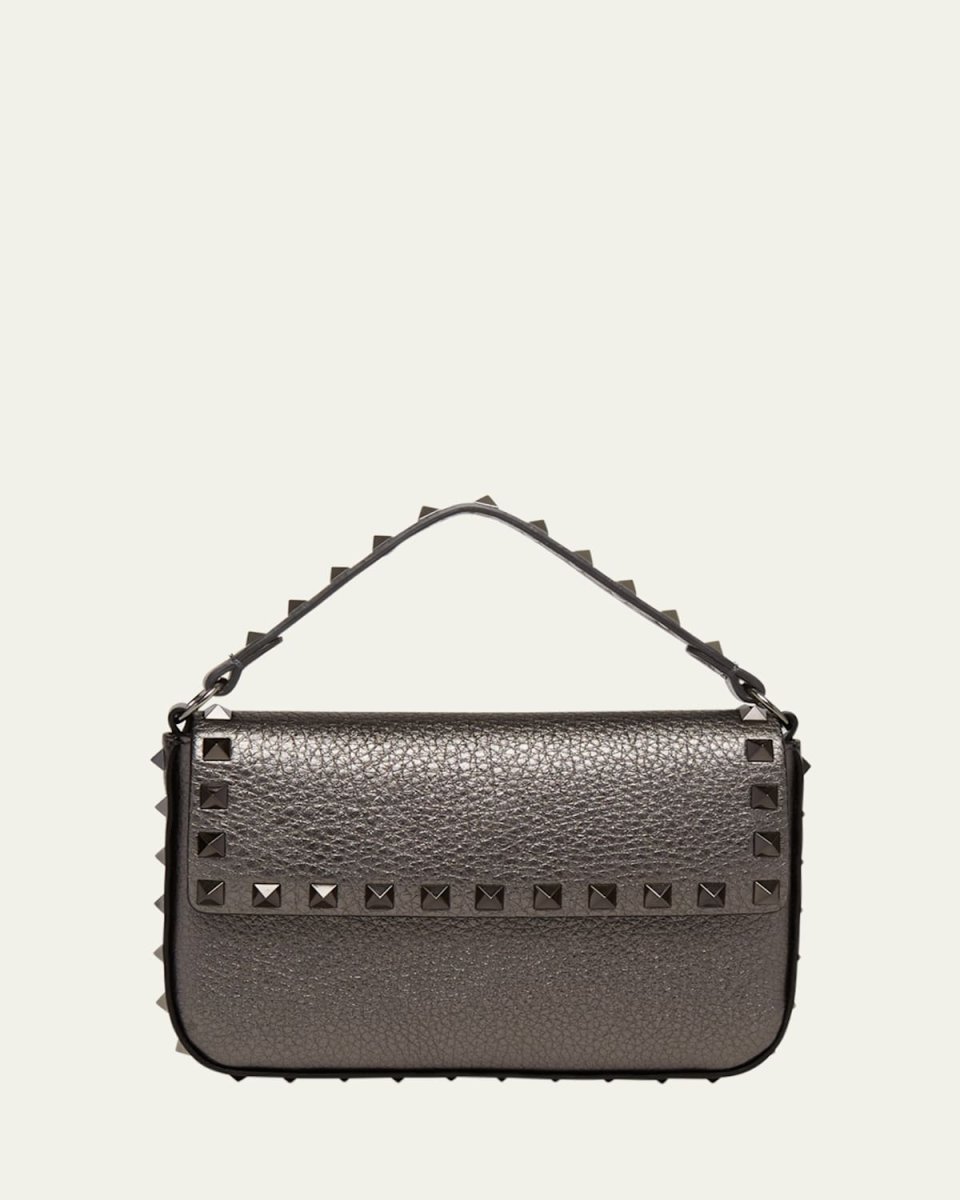 Rockstud Mini Metallic Calfskin Shoulder Bag